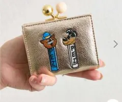 pez 財布　ear PAPILLONNER PEZ ペッツコラボ 本革　がま口