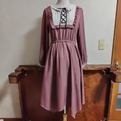 axes femme　クラシカル　レトロ　ロングワンピース