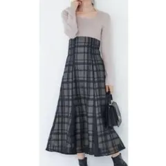 MERCURYDUO チェック ワンピース