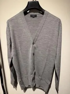 JOHN SMEDLEY（ジョン スメドレー) グレー Vネック カーディガン