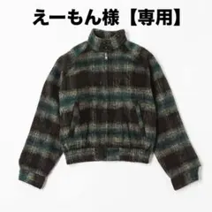 Checked Outer Jacket-グリーンM