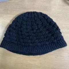 黒　ニット帽
