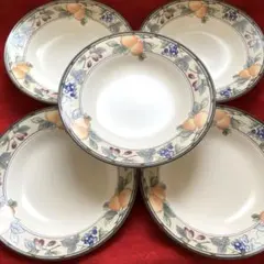 ミカサ　インタグリオ　ガーデンハーベスト　リムプレート　深皿　カレー　パスタ