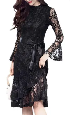 レディース ワンピース ドレス レース マーメイドスカート レース 帯なし