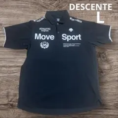 DESCENTE デサント ポロシャツ Move Sport メンズ L 黒