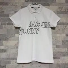 ジャックバニー ポロシャツ 半袖 鹿の子 レディース ロゴ ホワイト サイズ1
