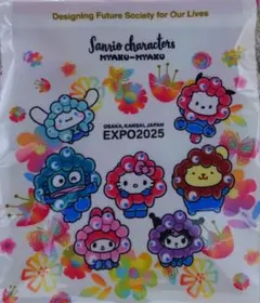 関西大阪万博サンリオキャラクターズ　ミャクミャク　巾着袋