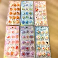 カプセルシール 食べ物 スイーツ ぷっくり至上主義 6枚 パン ケーキ お菓子
