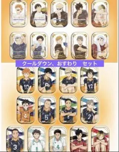 ハイキュー‼︎ スクエア缶バッジ セット クールダウン おすわり セブンネット限定