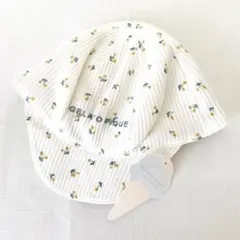 【gelato pipue】新品ベビーキャップ（小花柄）マジックテープ ピケ