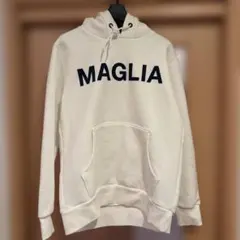 MAGLIA ロゴ フード付きパーカー ホワイト