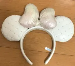 コ*た様 ディズニー キルティング カチューシャ ホワイト