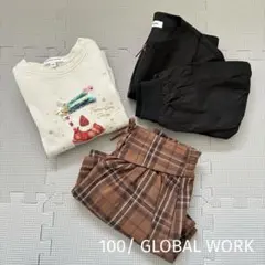 GLOBAL WORK 100/ 女の子 トレーナー ブルゾン　　キュロット
