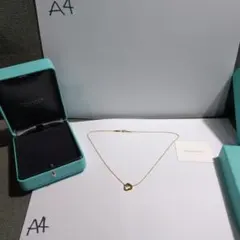 ティファニー　オープンハートペンダント　K18イエローゴールド　11ｍｍ