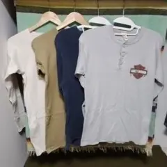 3040s50s80s　USARMY　BODYGARD　ハーレーロンTセット販売