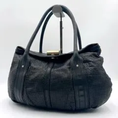 高級レザートートバッグ 黒ワンショルダー - メルカリ