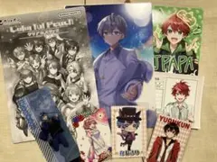 キャラクターグッズセット ポストカードとフィギュア