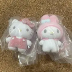 サンリオ　カラフルカラビナマスコットチャーム　キティ　マイメロ