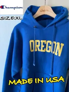 USA製‼️⭐️ チャンピオン　赤単色タグ カレッジ スウェットパーカー ⭐️