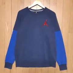 NIKE エアジョーダン スエット ブルーネイビー ジャンプマンロゴ ＸＬサイズ