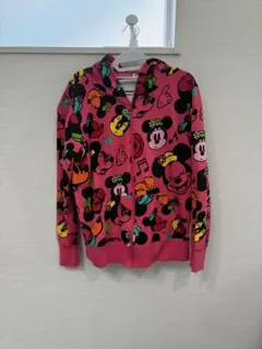 東京ディズニーリゾート ミッキー ミニー パーカー LL