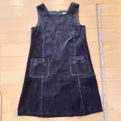 組曲　ネイビー コーデュロイ ジャンバースカート 100cm