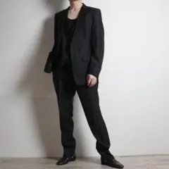 renoma HOMME ストライプ柄 3ピースセットアップスーツ/CZ124