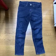 H&Mダークブルーデニムスリムフィットパンツ135