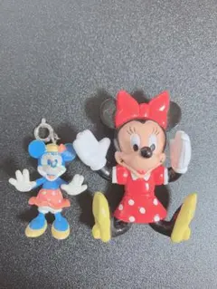 ミニー マウス キーホルダー ストラップ 2個セット ディズニー