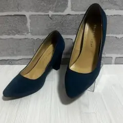 美品 ⭐️ aquagarage アクアガレージ パンプス スエード 緑　24㎝