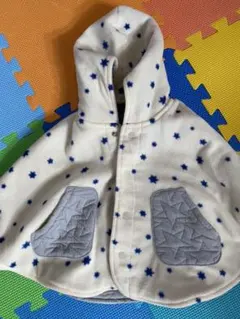 BRANSHES  星柄リバーシブルポンチョ　サイズ80