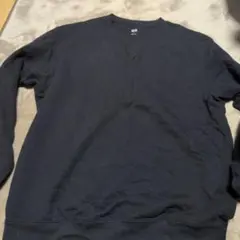 ネイビー クルーネック スウェット Lサイズ　ユニクロ