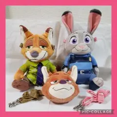 東京ディズニーリゾート ズートピア ニック&ジュディ ぬいぐるみバッジ