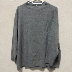グレー 長袖セーター Lサイズ