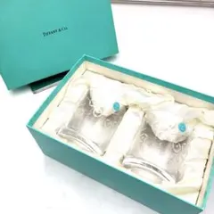미사용 TIFFANY&Co. ティファニー ペアグラス 2客 日本製 箱付き
