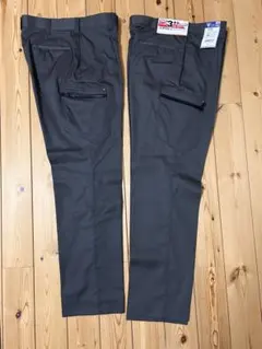 【セット】ダークグレー カーゴパンツ ウエスト伸縮機能付き