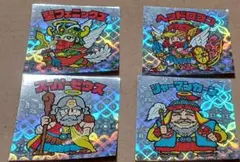 ビックリマンシール スーパーゼウス・聖フェニックス・ヘッドロココ他 4点セット