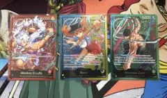 【ワンピースカードゲーム】ゾロ　ルフィ　ナミ　英語版　限定デザインリーダーセット