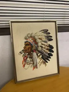 アメリカ製　ビンテージ雑貨　ハンドメイド　ネイティブアメリカン