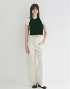 新品　CLANE LOW WAIST BARREL PANTS サイズ　0のサムネイル