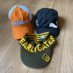 まとめ売り3点❗️ゴルフ キャップ　 メンズ