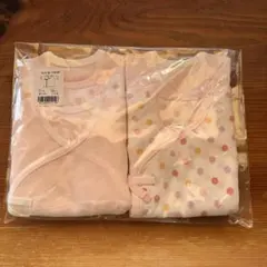 【新品未使用・未開封】新生児　短肌着 ピンク50cm5枚組×1袋5枚セット日本製