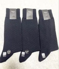 Tabio ドット柄ソックス 25-26cm 3足セット