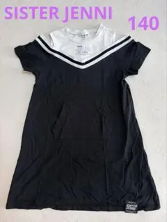 SISTER JENNI 半袖ワンピース ブラック ホワイトのサムネイル