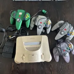 ポ*ト様 【すぐ遊べるセット】ニンテンドー64 スマブラ マリオカート マリオパ