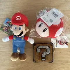 スーパーマリオ　キーホルダー3点
