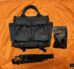 極美品】ポーター センシズ トートバッグ L 2way ショルダー 黒 保存袋