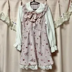 ゴスロリ ひざ丈ワンピース