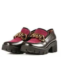 チャンキーチェーンローファー