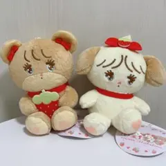 【匿名配送】mikko characters いちごマスコットぬいぐるみ　２種